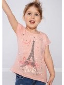 Pink t-shirt with a decorative back NDZ8471 - Online store - Boutique